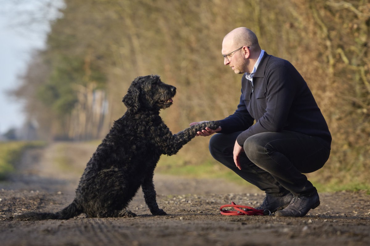 Christian Wellie und sein Hund